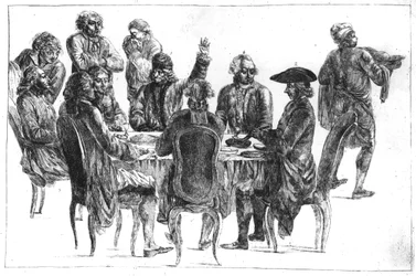 Filosofit ehtoollisella, n. 1775