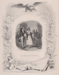Kansan tytär elokuvasta Bérangerin laulut, 1829.