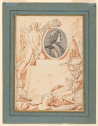 Piirros, etukuva Pietari Suuren historiaan, n. 1780.