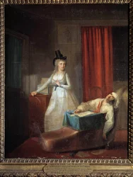 Charlotte Cordayn suorittama Jean Paul Marat