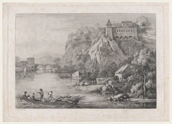 Näkymä paljasjalkaisten karmeliittien luostarista Lyonissa, 1807.