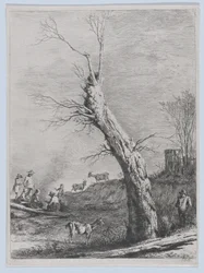 Talvi, Saint-Chamondissa vuonna 1795 valmistuneen piirustuksen jälkeen.