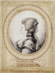Itävallan Marie Antoinetten muotokuva.