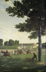 Avoin tila Suuren Trianonin edessä, 1810