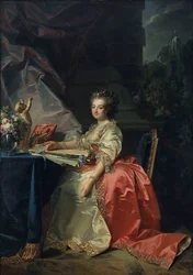 Muotokuva Marie Louise of Savoysta 1749-1792, Lamballen prinsessa, 1780.
