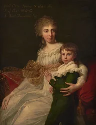 Muotokuva kunnia. Rouva Henry Drummond poikansa Henryn kanssa (öljy kankaalle)