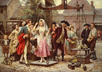 Her Weight in Gold, c.1921 (oli sobre tela)finlandès