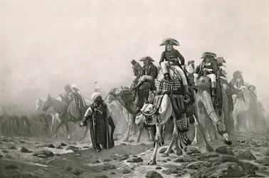 Kenraali Bonaparte Egyptissä, Jean-Leon Geromen teosten kokoelmasta 100 syväpainoa, 1881 (syväpaino) (katso myös 183490)