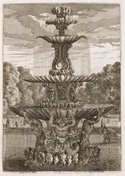 Lauta suihkulähteistä ja vesisuihkuista italialaiseen tyyliin, 1661