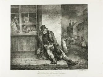 Pity the Sorrows of a Poor Old Man!... plate 2 from Various Subjects Drawn from Life and on Stone (The English Suite) (suomenkielinen sarja)
