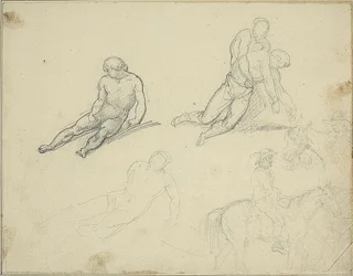 Luonnoksia: Man Supporting the Body of