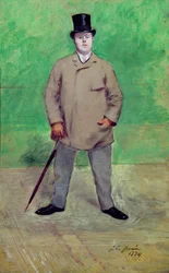 Jacques-Emile Blanche (1861-1942) 1884 (öljy kortille)