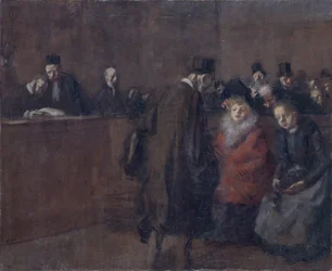 "The Law Court Scene de tribunal", 1910
