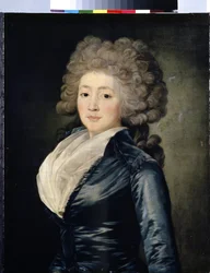 Olga Zherebtsovan muotokuva (Olga Zherebtsovan muotokuva). Olga Zherebtsova, s. Zubova, joka tunnetaan myös nimellä Madame Gerebtzoff (1755-1849). Jean Louis Voillen maalaus (1744-1803 jälkeen). Öljy kankaalle, 73,5 x 58 cm, 1700-luvun toinen puoli. taide 