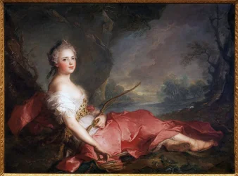 Madame Adelaide en Diane - maalaus Jean Marc (Jean-Marc) Nattier (1685-1766), öljy kankaalle