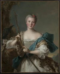 Naisen muotokuva Diana, 1752.