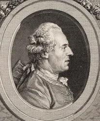 Muotokuva viulisti ja säveltäjä Jean Joseph Cassanéa de Mondonville 1711-1772.