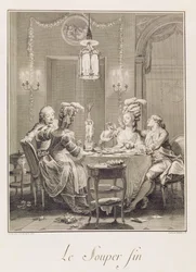 Hieno ehtoollinen, 1781, kaiverrus I.S. Helman (1743-1809)