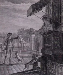 Onnistunut veto, kaiverrus Camligue (fl.1785)