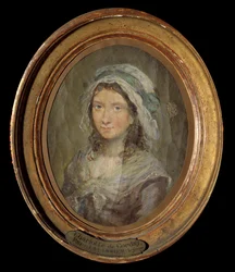 Charlotte Cordayn (1768-1793) muotokuva Moreau Le Jeunen (1741-1814) maalaus 1793.