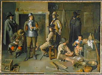 Sotilaat lepäämässä majatalossa - Soldats au repos dans une auberge ...