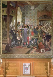 Etienne Marcel (k. 1358) suojeli Dauphinia väkijoukolta vuonna 1358