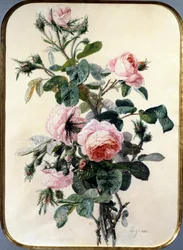 Ruusut. Jean Pierre Laysin (1825-1887) maalaus Yksityiskokoelma.
