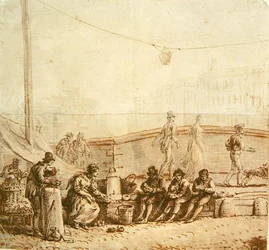 Kahvinmyyjä Pont-Neufilla, 1819