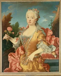 Dona Barbara de Braganza, Espanjan kuningas Ferdinand VI:n vaimo (maalaus kankaalle)