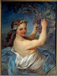 Jean Simon Berthelemyn (1743-1811) Bacchante-maalaus 1800-luvun Laon, Musee des Beaux Arts