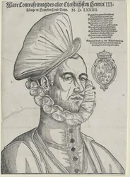 Ranskan kuningas Henrik III (painettu)