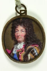 Ludvig XIV, Ranskan kuningas (akvarelli vellum)