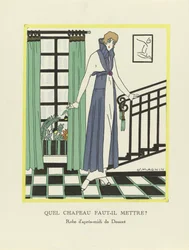 Mitä hattua minun pitäisi käyttää?, pub. 1914 (stensiiliprintti)