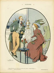 Kuvitus Jehan Testevuide (1873-1924) Le Riressa, 09.5.2008 - Dandyismi - Muoti, sisustusarkkitehtuuri - Dandy