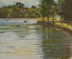 Salcombe Creek II (öljy kankaalle)