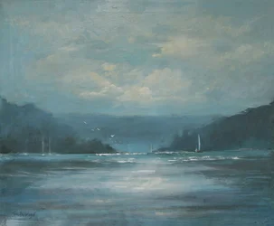 Salcombe Late Afternoon (öljy kankaalle)