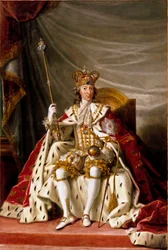 Tanskan kuninkaan Christian VII:n muotokuva, 1789.