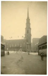 Park St Ch, Boston, USA, n. 1902-10 (gelatiinihopea valokuva)