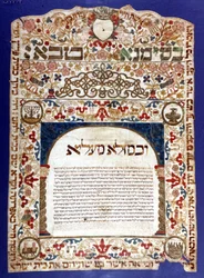 Juutalainen avioliittosopimus, "" Ketubah""