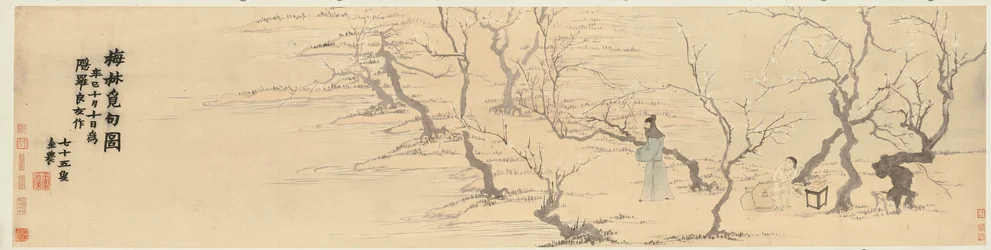 Etsii inspiraatiota luumukukkien joukosta, 1761