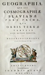 Atlas Maior, sive cosmografphiae Blaviana, atlas Joan Blaeu (1596-1673)