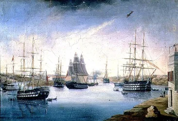 Puerto de Mahon laivoineen