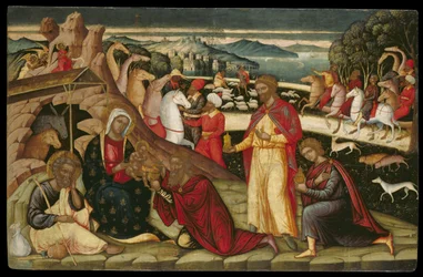 The Adoration of the Magi (tempera paneelissa)