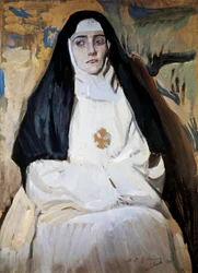 Nunna. Joaquín Sorollan (1863-1923) maalaus