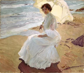 Clotilde rannalla, 1904