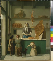 Leipomomyymälä, noin 1680