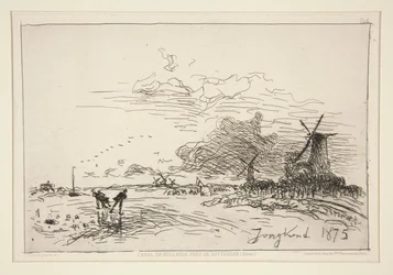Canal de Hollande, pr?s de Rotterdam (Hiver) [Hollannin kanava, lähellä Rotterdamia (talvi)]