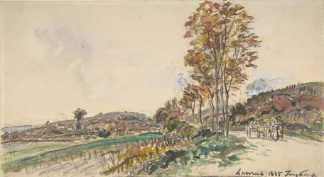 Tie lähellä La Côte-Saint-Andréa, 1885.