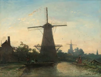 Tuulimyllyt lähellä Rotterdamia