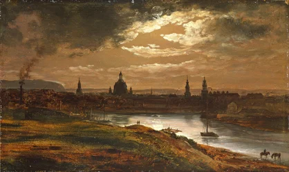 Dresden kuunvalossa